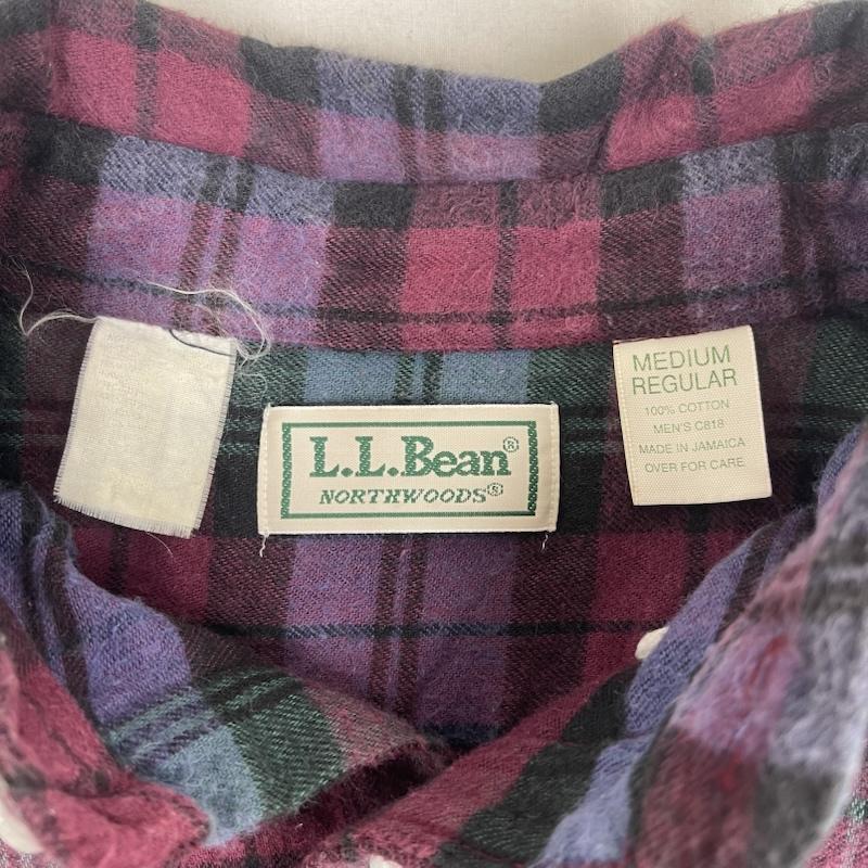 エルエルビーン L.L.Bean シャツ、ブラウス 長袖 80s 90s ヴィンテージ チェック柄 長袖 カジュアル シャツ マルチカラー / マルチカラー / multicolor メンズ USED 古着 中古 50166255