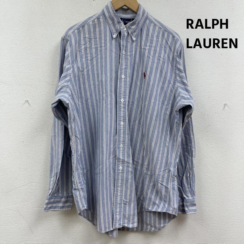 ラルフローレン RALPHLAUREN シャツ、ブラウス 長袖 チェック柄 長袖 ボタンダウン カジュアル シャツ 水色 / ライトブルー / メンズ USED 古着 中古 50166257