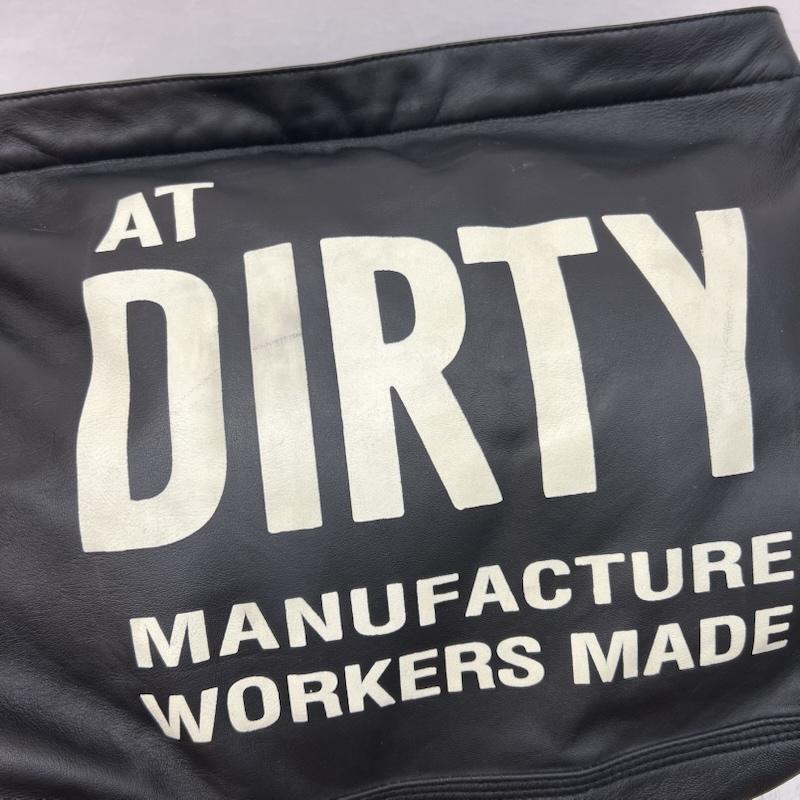 古着 USED ショルダーバッグ ショルダーバッグ AT-DIRTY アットダーティー レザ一 ニュースペーパーバッグ - 黒 / ブラック / black メンズ USED 古着 中古 50166265