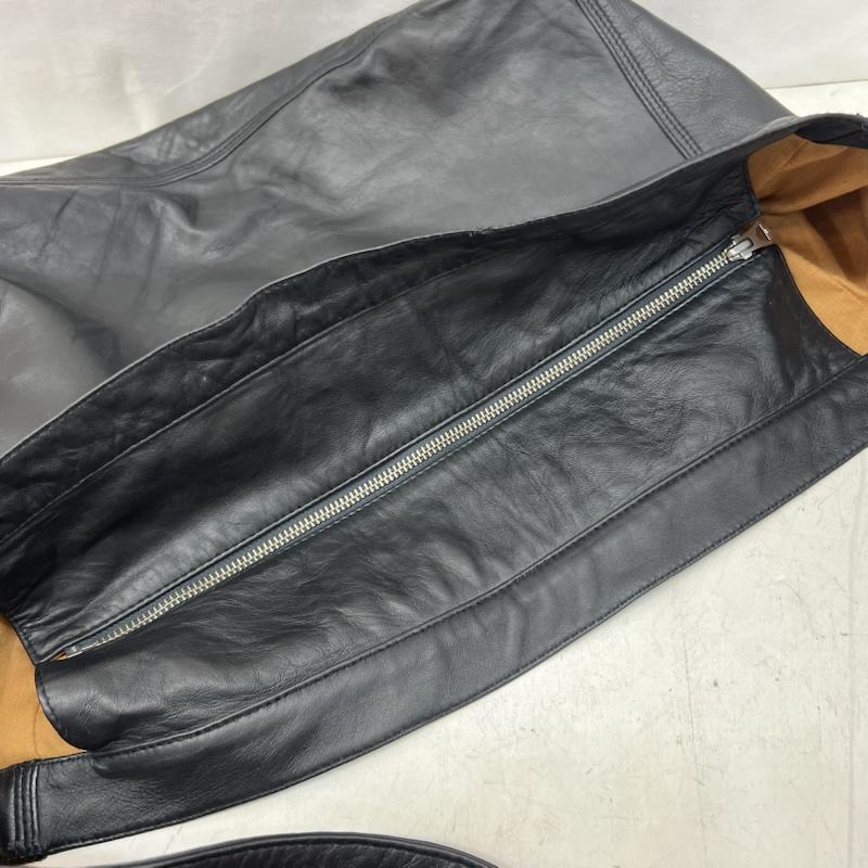 古着 USED ショルダーバッグ ショルダーバッグ AT-DIRTY アットダーティー レザ一 ニュースペーパーバッグ - 黒 / ブラック / black メンズ USED 古着 中古 50166265