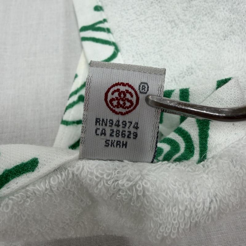 ステューシー STUSSY ファッション小物 ファッション小物 OLD オールド 総柄 ロゴ フェイスタオル 非売品 ノベルティ - ロゴ、文字 X プリント 白 / ホワイト / white X 緑 / グリーン / green メンズ USED 古着 中古 50166274