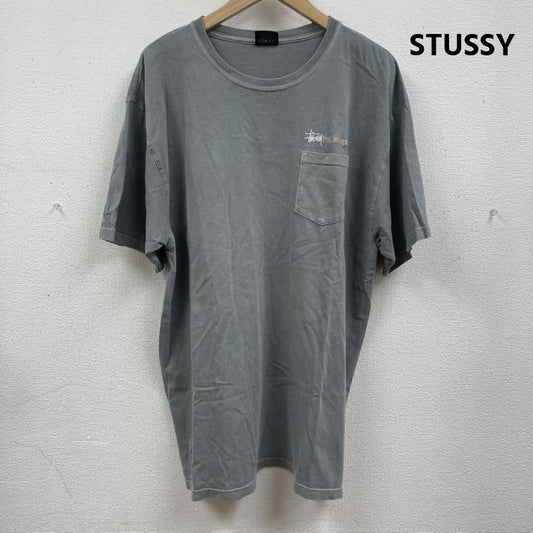 ステューシー STUSSY Tシャツ 半袖 Post Modern Roots Pigment Dyed Pocket S/S Tee Tシャツ L 薄緑 / ライトグリーン / メンズ USED 古着 中古 50166275