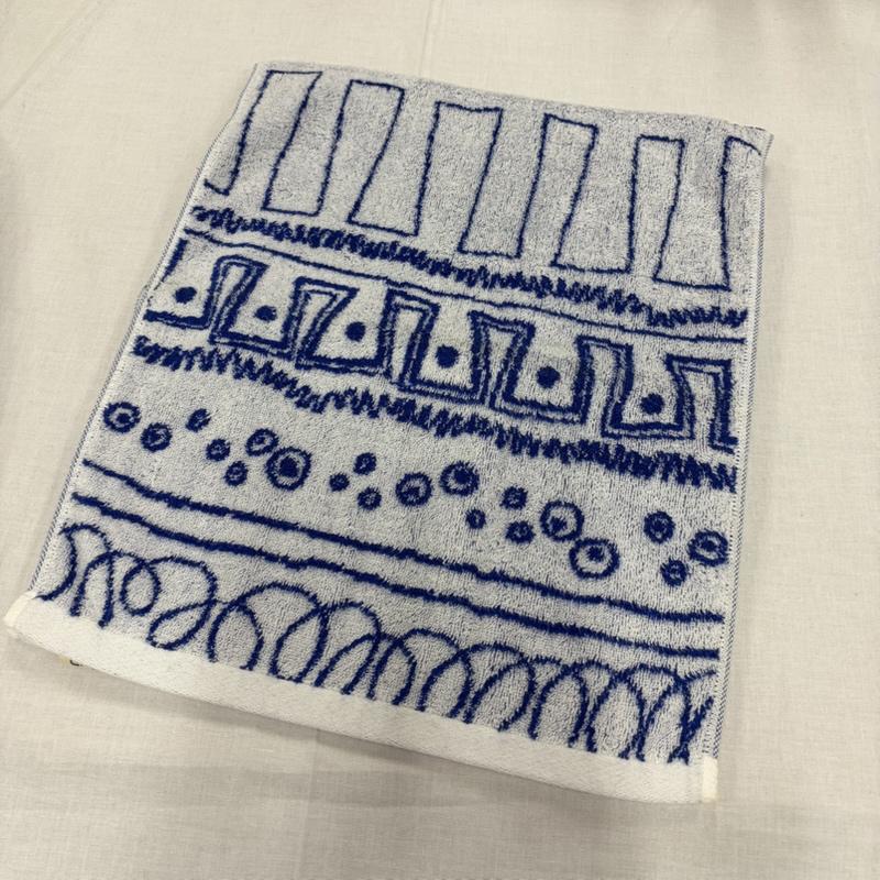 ステューシー STUSSY ファッション小物 ファッション小物 OLD オールド フェイスタオル - 総柄 白 / ホワイト / white X 青 / ブルー / blue メンズ USED 古着 中古 50166277