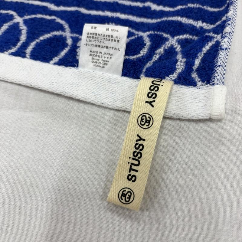 ステューシー STUSSY ファッション小物 ファッション小物 OLD オールド フェイスタオル - 総柄 白 / ホワイト / white X 青 / ブルー / blue メンズ USED 古着 中古 50166277