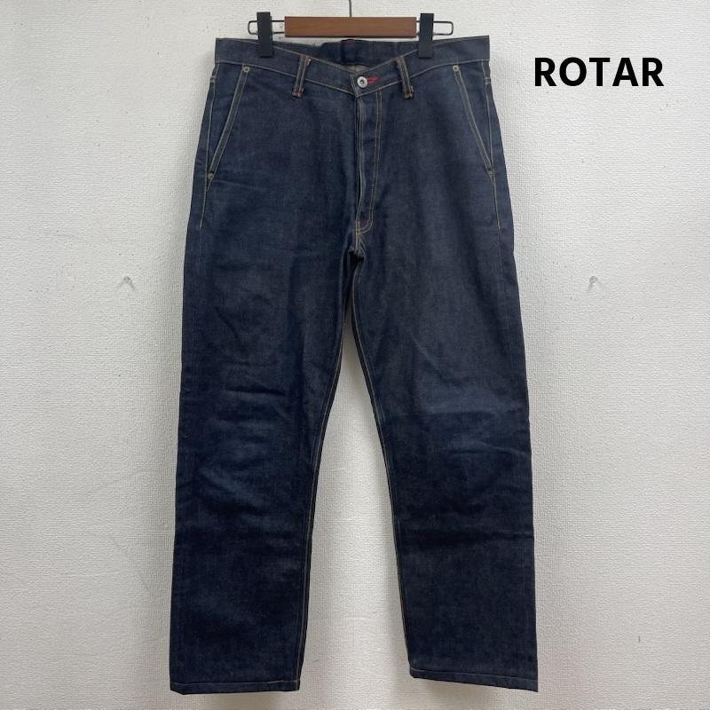 ローター ROTAR パンツ デニム、ジーンズ 刺繍デザイン ボタンフライ ストレート ワイド デニム パンツ インディゴ / インディゴ / Indigo メンズ USED 古着 中古 50166278