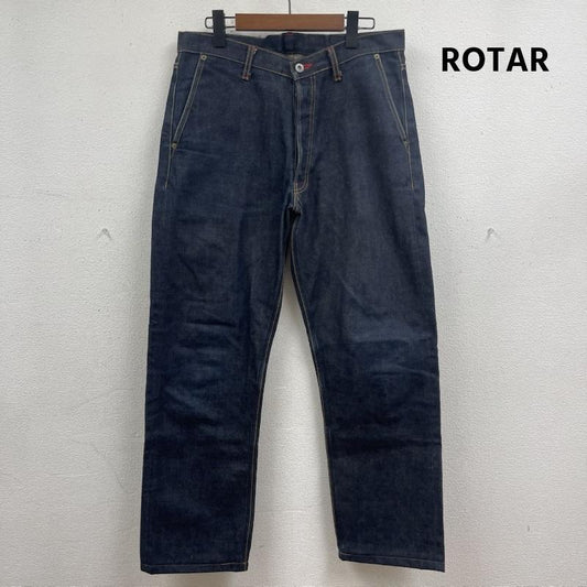 ローター ROTAR パンツ デニム、ジーンズ 刺繍デザイン ボタンフライ ストレート ワイド デニム パンツ インディゴ / インディゴ / Indigo メンズ USED 古着 中古 50166278