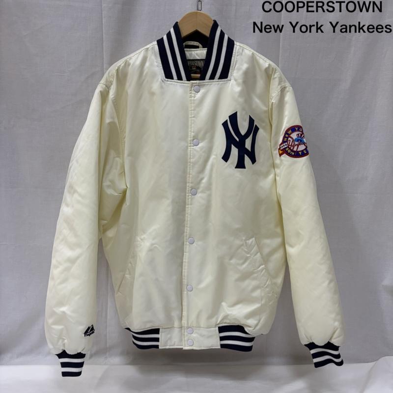 マジェスティック MAJESTIC ジャケット、上着 ジャンパー、ブルゾン COOPERSTOWN COLLECTION MBL スタジアムジャケット white M M ロゴ、文字 白 / ホワイト / white メンズ USED 古着 中古 50166285