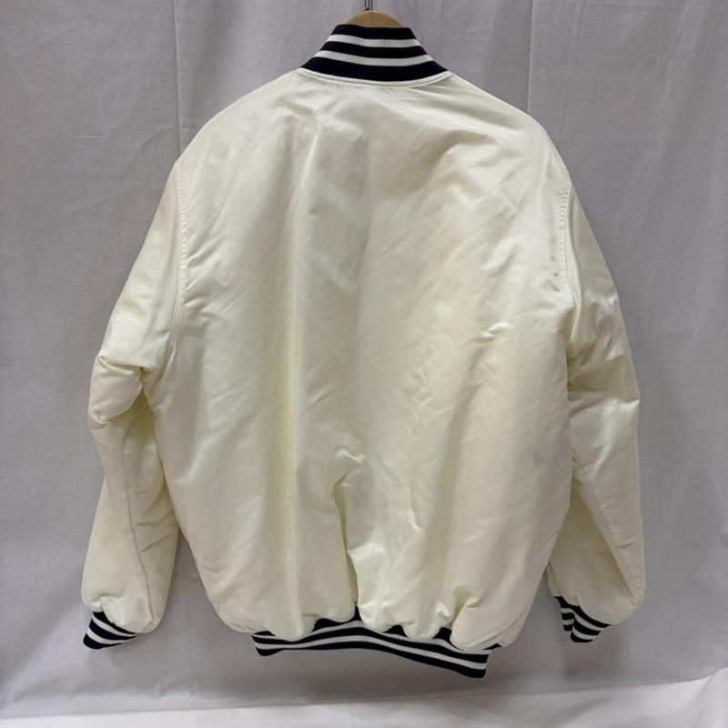 マジェスティック MAJESTIC ジャケット、上着 ジャンパー、ブルゾン COOPERSTOWN COLLECTION MBL スタジアムジャケット white M M ロゴ、文字 白 / ホワイト / white メンズ USED 古着 中古 50166285