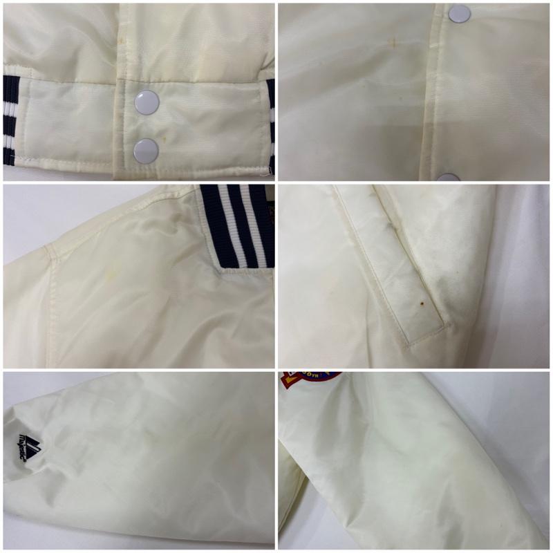 マジェスティック MAJESTIC ジャケット、上着 ジャンパー、ブルゾン COOPERSTOWN COLLECTION MBL スタジアムジャケット white M M ロゴ、文字 白 / ホワイト / white メンズ USED 古着 中古 50166285