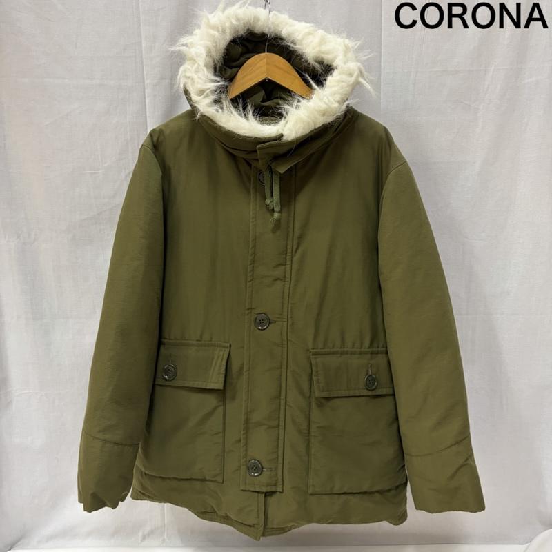 コロナ CORONA ジャケット、上着 ダウンジャケット ARCTIC PARKA khaki L L 無地 オリーブグリーン / オリーブグリーン / メンズ USED 古着 中古 50166286