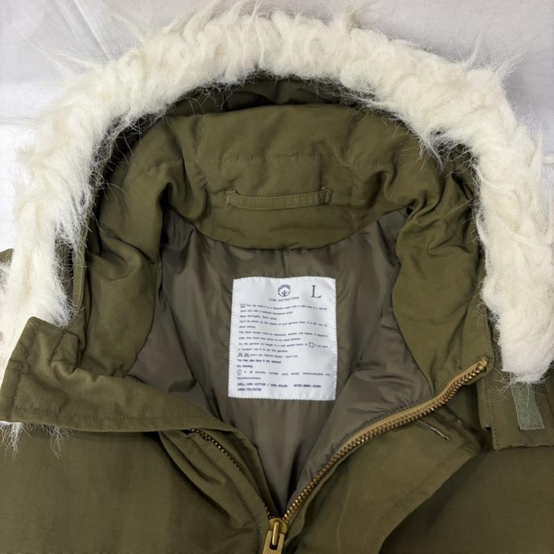 コロナ CORONA ジャケット、上着 ダウンジャケット ARCTIC PARKA khaki L L 無地 オリーブグリーン / オリーブグリーン / メンズ USED 古着 中古 50166286