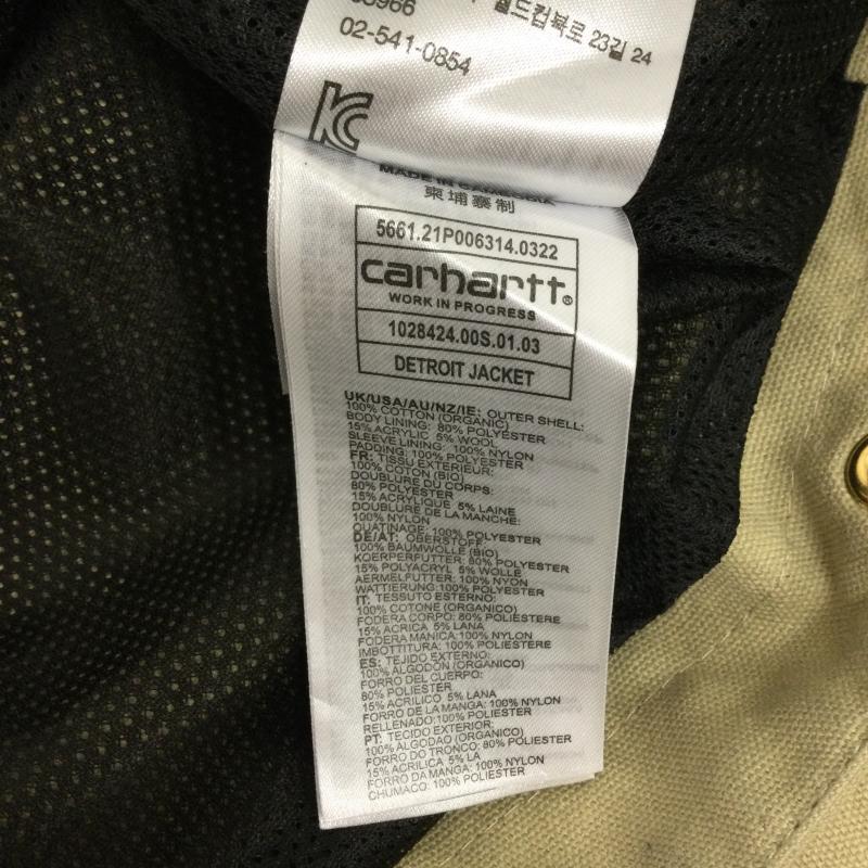 カーハート Carhartt ジャケット、上着 ジャンパー、ブルゾン carhartt SV DOT DETROIT JACKET L ロゴ、文字 ベージュ / ベージュ / beige メンズ USED 古着 中古 50166287