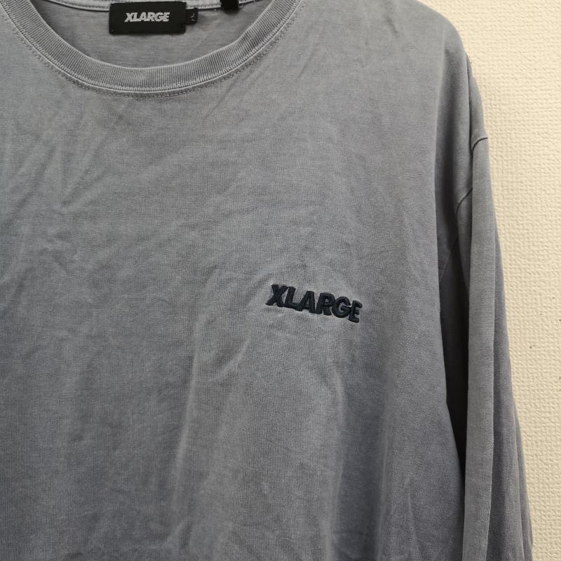 エクストララージ XLARGE Tシャツ 長袖 OGロゴ ゴリラ ピグメント加工 顔料染め L/S TEE 長袖 Tシャツ 101211011017 L 青 / ブルー / blue メンズ USED 古着 中古 50166290