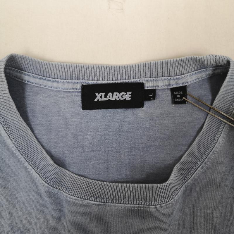 エクストララージ XLARGE Tシャツ 長袖 OGロゴ ゴリラ ピグメント加工 顔料染め L/S TEE 長袖 Tシャツ 101211011017 L 青 / ブルー / blue メンズ USED 古着 中古 50166290