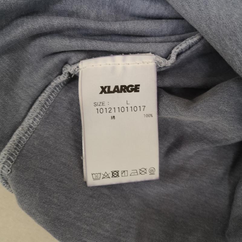 エクストララージ XLARGE Tシャツ 長袖 OGロゴ ゴリラ ピグメント加工 顔料染め L/S TEE 長袖 Tシャツ 101211011017 L 青 / ブルー / blue メンズ USED 古着 中古 50166290