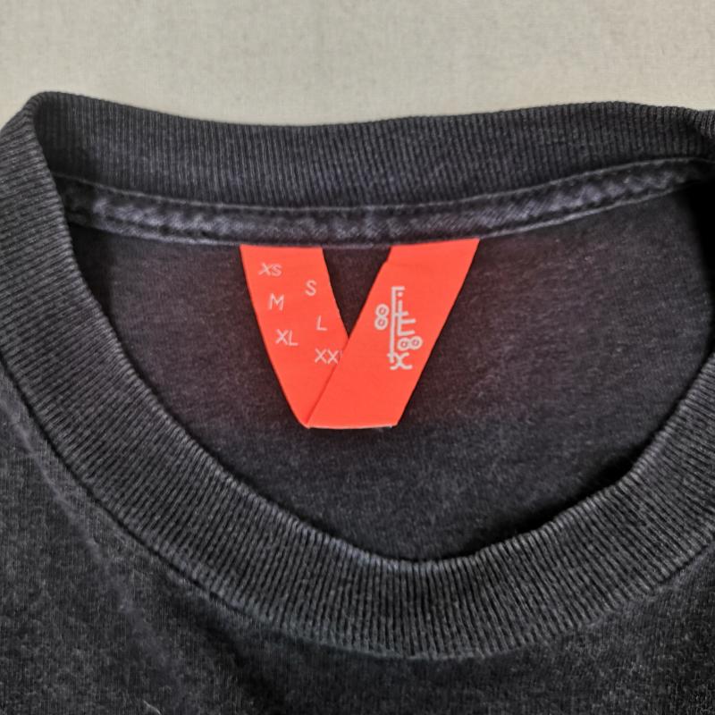 フラットラックス FLATLUX Tシャツ 長袖 折り鶴 折り紙 鶴 和柄 和モノ ピグメント加工 L/S TEE 長袖 Ｔシャツ 黒 / ブラック / black メンズ USED 古着 中古 50166292