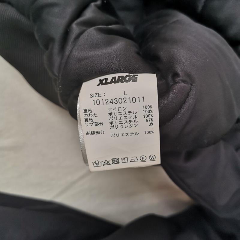 エクストララージ XLARGE ジャケット、上着 ジャンパー、ブルゾン ゴリラ ワッペン キルティング 中綿 ナイロン パファー ジャケット 101243021011 L 黒 / ブラック / black メンズ USED 古着 中古 50166295
