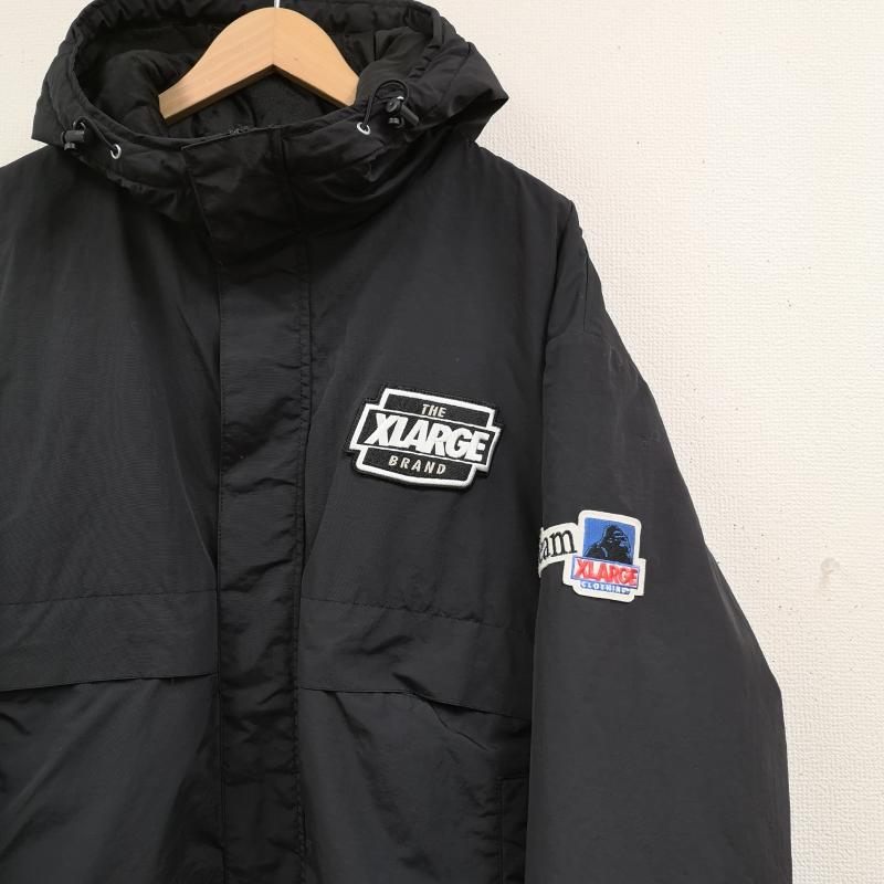 エクストララージ XLARGE ジャケット、上着 ジャンパー、ブルゾン ゴリラ ワッペン キルティング 中綿 ナイロン パファー ジャケット 101243021011 L 黒 / ブラック / black メンズ USED 古着 中古 50166295