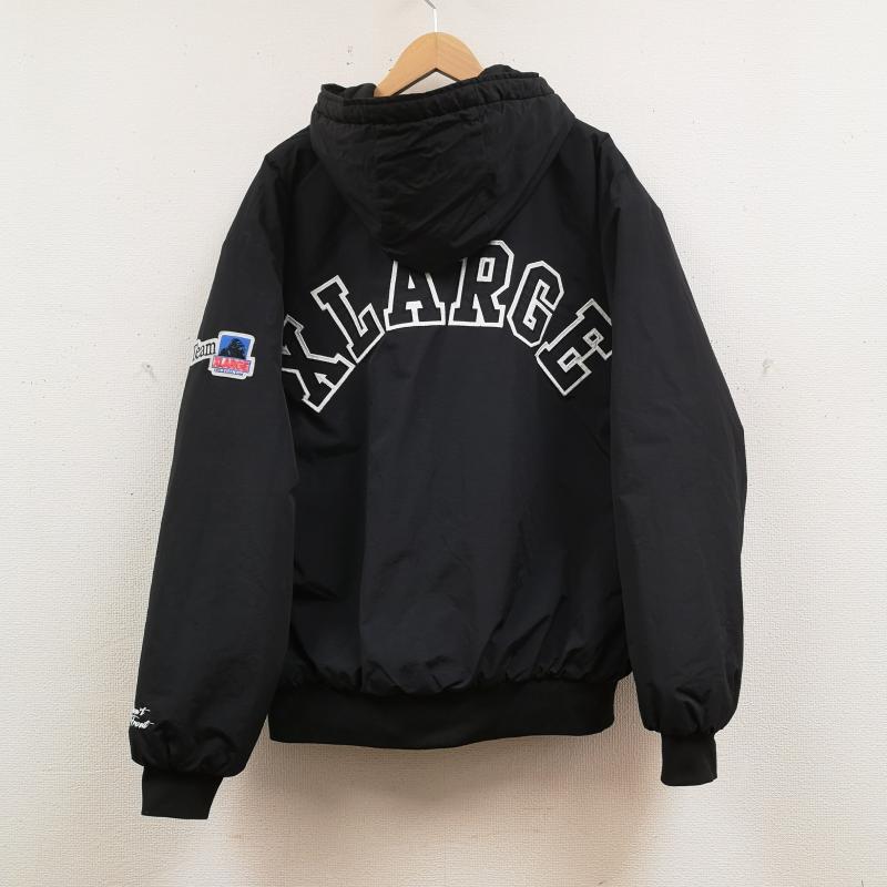 エクストララージ XLARGE ジャケット、上着 ジャンパー、ブルゾン ゴリラ ワッペン キルティング 中綿 ナイロン パファー ジャケット 101243021011 L 黒 / ブラック / black メンズ USED 古着 中古 50166295