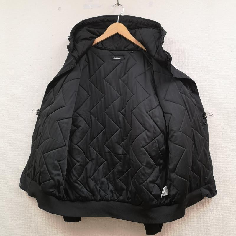 エクストララージ XLARGE ジャケット、上着 ジャンパー、ブルゾン ゴリラ ワッペン キルティング 中綿 ナイロン パファー ジャケット 101243021011 L 黒 / ブラック / black メンズ USED 古着 中古 50166295