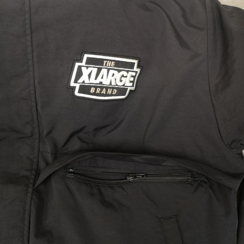 エクストララージ XLARGE ジャケット、上着 ジャンパー、ブルゾン ゴリラ ワッペン キルティング 中綿 ナイロン パファー ジャケット 101243021011 L 黒 / ブラック / black メンズ USED 古着 中古 50166295