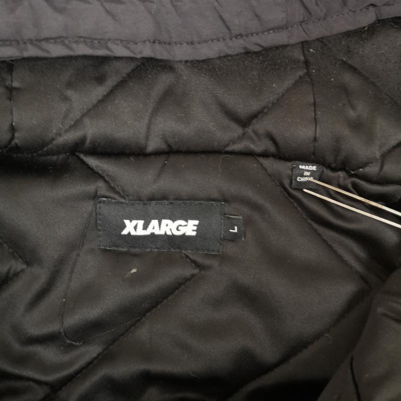 エクストララージ XLARGE ジャケット、上着 ジャンパー、ブルゾン ゴリラ ワッペン キルティング 中綿 ナイロン パファー ジャケット 101243021011 L 黒 / ブラック / black メンズ USED 古着 中古 50166295