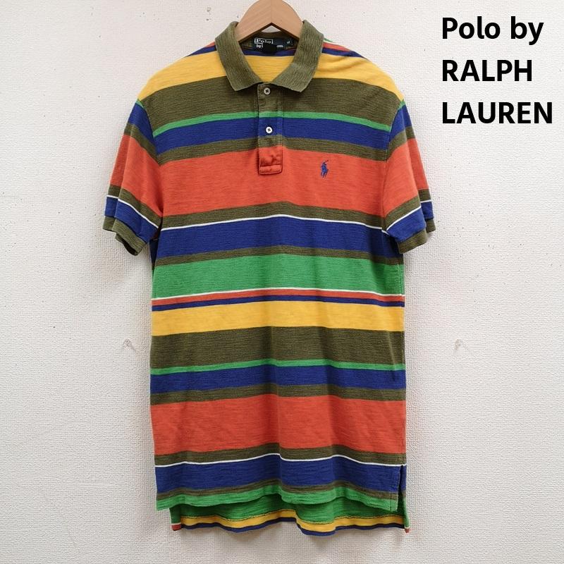 ポロバイラルフローレン Polo by RALPH LAUREN ポロシャツ 半袖 ポロプレイヤー ドロップテール ストライプ ボーダー柄 半袖ポロシャツ M マルチカラー / マルチカラー / multicolor メンズ USED 古着 中古 50166296