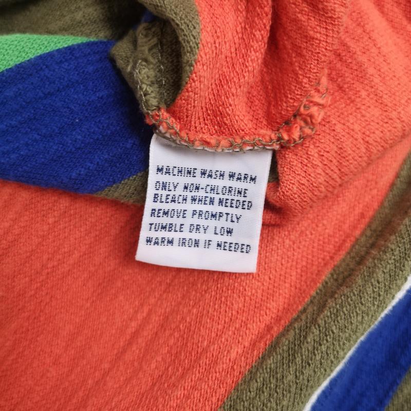 ポロバイラルフローレン Polo by RALPH LAUREN ポロシャツ 半袖 ポロプレイヤー ドロップテール ストライプ ボーダー柄 半袖ポロシャツ M マルチカラー / マルチカラー / multicolor メンズ USED 古着 中古 50166296