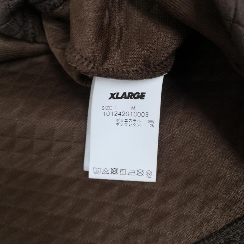 エクストララージ XLARGE ポロシャツ 半袖 2024SS ダイア柄 キルティング ワッフル 有刺鉄線 半袖 ポロシャツ 101242013003 M 茶 / ブラウン / brown メンズ USED 古着 中古 50166297