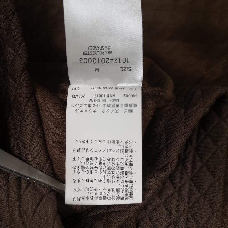 エクストララージ XLARGE ポロシャツ 半袖 2024SS ダイア柄 キルティング ワッフル 有刺鉄線 半袖 ポロシャツ 101242013003 M 茶 / ブラウン / brown メンズ USED 古着 中古 50166297