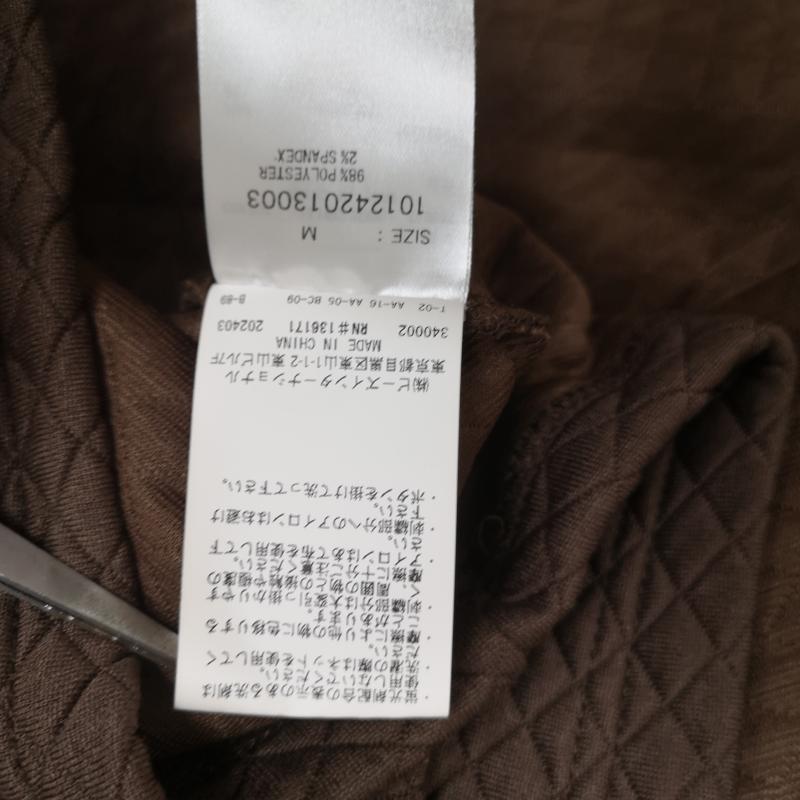 エクストララージ XLARGE ポロシャツ 半袖 2024SS ダイア柄 キルティング ワッフル 有刺鉄線 半袖 ポロシャツ 101242013003 M 茶 / ブラウン / brown メンズ USED 古着 中古 50166297