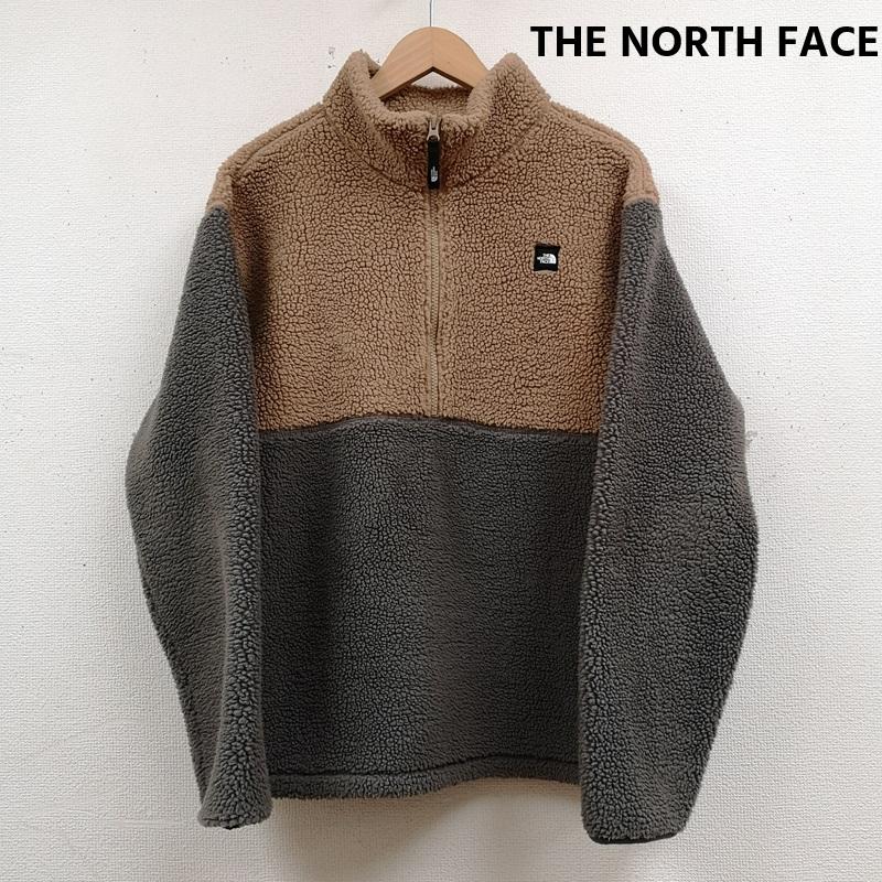 ザノースフェイス THE NORTH FACE ジャケット、上着 ジャンパー、ブルゾン ハーフジップ 切り替え ツートンカラー 韓国 限定 モデル ボア フリース ジャケット M 灰 / グレー / gray X 茶 / ブラウン / brown メンズ USED 古着 中古 50166298