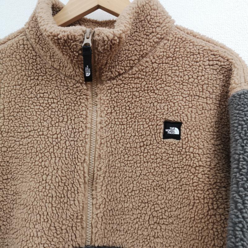 ザノースフェイス THE NORTH FACE ジャケット、上着 ジャンパー、ブルゾン ハーフジップ 切り替え ツートンカラー 韓国 限定 モデル ボア フリース ジャケット M 灰 / グレー / gray X 茶 / ブラウン / brown メンズ USED 古着 中古 50166298