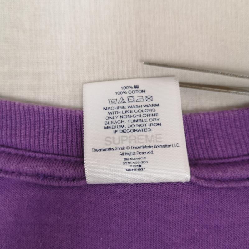 シュプリーム Supreme Tシャツ 半袖 USA製 21AW シュレック グラフィック プリント S/S TEE 半袖 Tシャツ XL 紫 / パープル / purple メンズ USED 古着 中古 50166299
