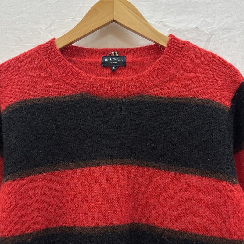 ポールスミス Paul Smith ニット、セーター 長袖 モヘヤブレンド ボーダー柄 ニット セーター クルーネック M ボーダー柄 メンズ USED 古着 中古 50166302