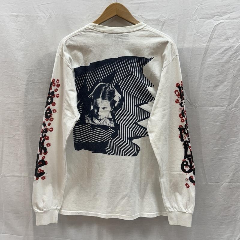 古着 USED Tシャツ 長袖 Blue Roses イングランド製 グラフィック プリント 長袖 Tシャツ ロンT S 白 / ホワイト / white メンズ USED 古着 中古 50166303