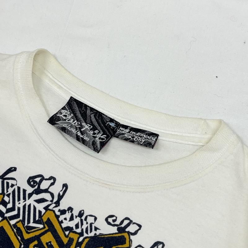 古着 USED Tシャツ 長袖 Blue Roses イングランド製 グラフィック プリント 長袖 Tシャツ ロンT S 白 / ホワイト / white メンズ USED 古着 中古 50166303
