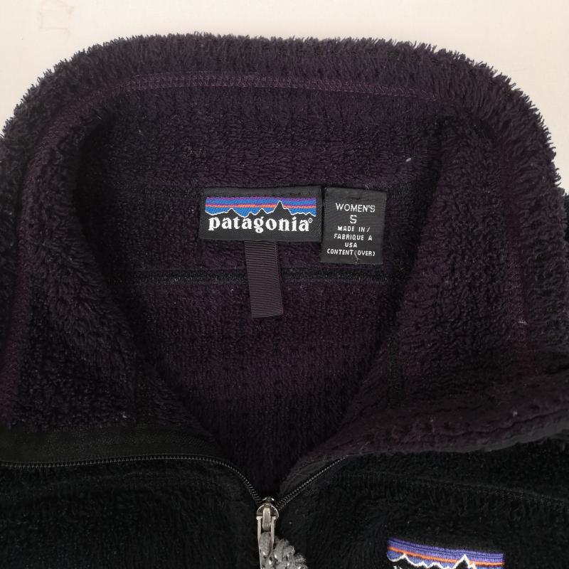 パタゴニア patagonia ジャケット、上着 ジャンパー、ブルゾン USA製 R2 POLARTEC フィッツロイ ドローコード ボア フリース ジャケット S 黒 / ブラック / black レディース USED 古着 中古 50166306