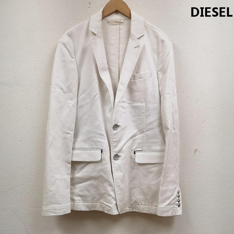 ディーゼル DIESEL ジャケット、上着 ジャケット、ブレザー メタリック 装飾 銀ボタン センターベント テーラード ジャケット IT002110 M 白 / ホワイト / white メンズ USED 古着 中古 50166307