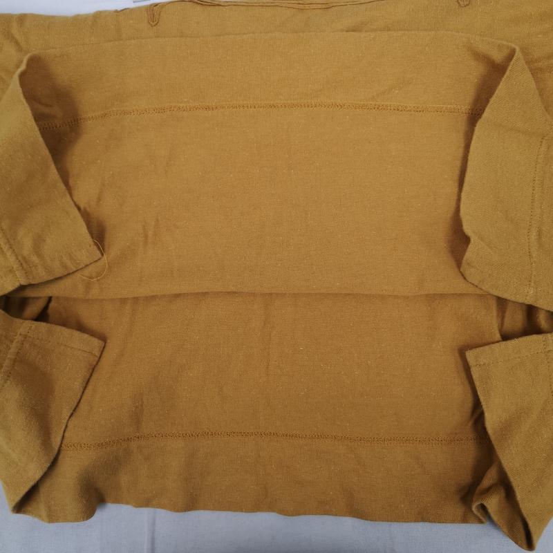イッセイミヤケ ISSEY MIYAKE Tシャツ 半袖 HAI SPORTING GEAR ハイネック モックネック カニ crab ステッチ S/S TEE 半袖 Tシャツ M マスタード / マスタード / メンズ USED 古着 中古 50166308