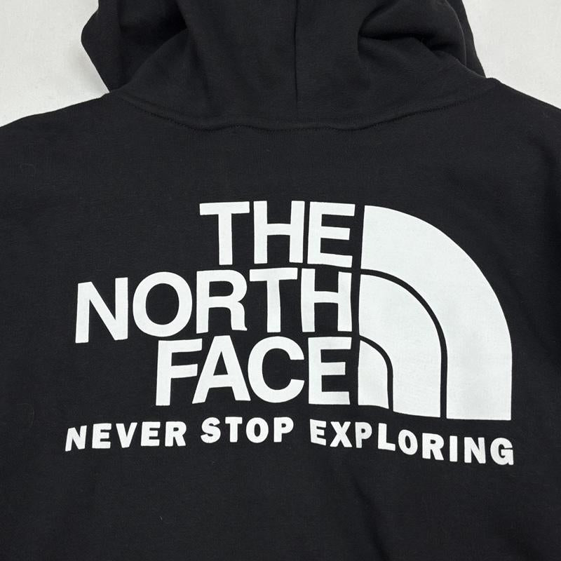 ザノースフェイス THE NORTH FACE パーカー 長袖 ロゴ プリント プルオーバー フーディ スウェット パーカー ビッグサイズ XXL 黒 / ブラック / black メンズ USED 古着 中古 50166312