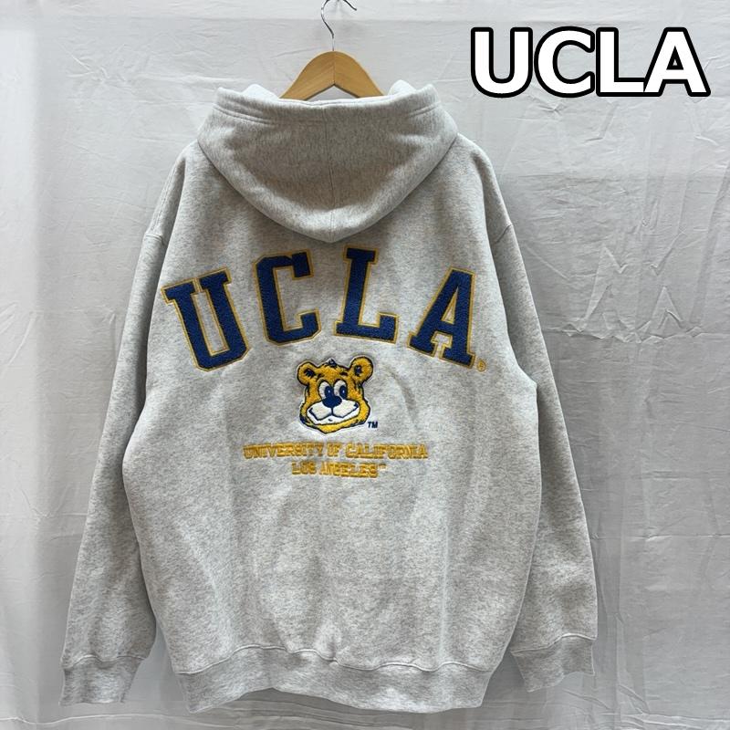 ユーシーエルエー UCLA パーカー 長袖 UCLA ロゴ ジップアップ フーディ ヘビー スウェット パーカー ビッグサイズ XL メンズ USED 古着 中古 50166313