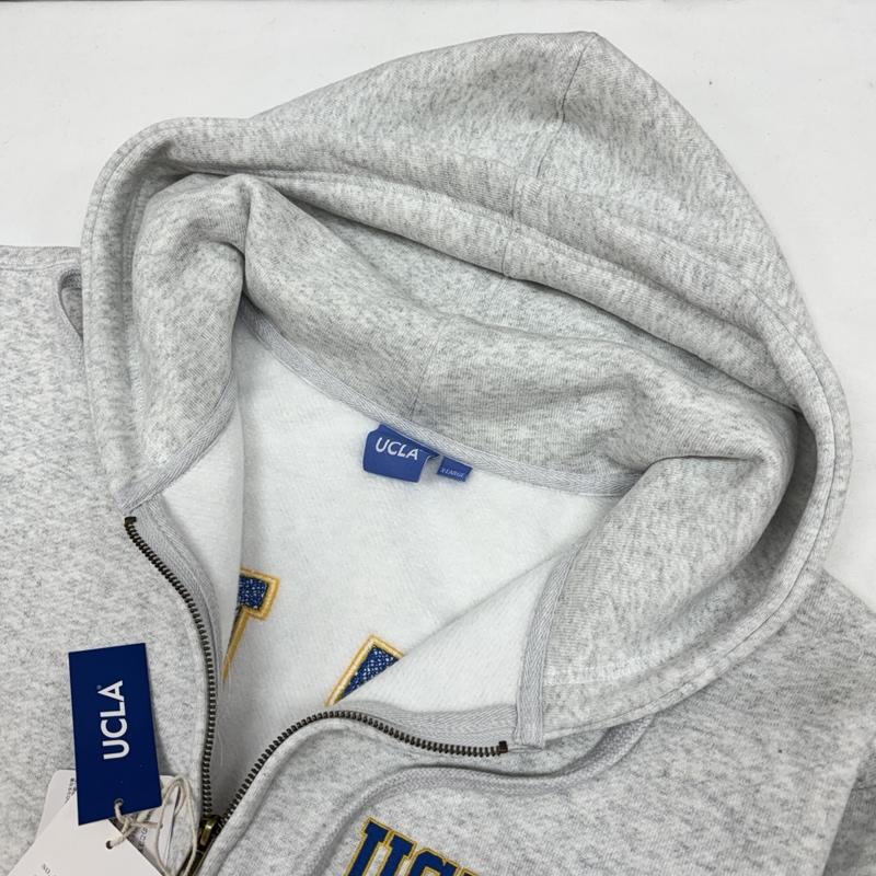 ユーシーエルエー UCLA パーカー 長袖 UCLA ロゴ ジップアップ フーディ ヘビー スウェット パーカー ビッグサイズ XL メンズ USED 古着 中古 50166313