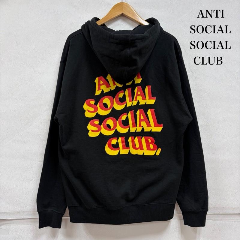 アンチソーシャルソーシャルクラブ ANTI SOCIAL SOCIAL CLUB パーカー 長袖 スウェット プルオーバー フーディー パーカー 立体ロゴ 両面プリント USA製 M ロゴ、文字 X プリント 黒 / ブラック / black X 赤 / レッド / red X 黄 / イエロー / yellow メンズ USED 古着 中古 50166320