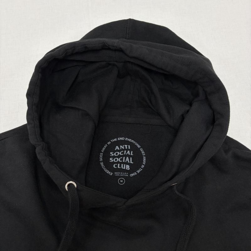 アンチソーシャルソーシャルクラブ ANTI SOCIAL SOCIAL CLUB パーカー 長袖 スウェット プルオーバー フーディー パーカー 立体ロゴ 両面プリント USA製 M ロゴ、文字 X プリント 黒 / ブラック / black X 赤 / レッド / red X 黄 / イエロー / yellow メンズ USED 古着 中古 50166320