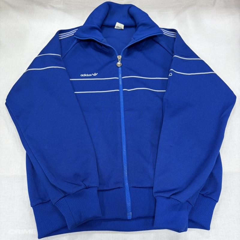 アディダス adidas ジャケット、上着 ジャケット、ブレザー 70s 80s デサント製 TECHNO トラックジャケット パンツ ジャージ セットアップ ロゴ 刺繍 OLD オールド ヴィンテージ M ロゴ、文字 X 刺繍 青 / ブルー / blue X 白 / ホワイト / white メンズ USED 古着 中古 50166322