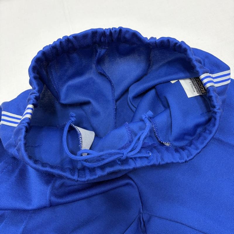 アディダス adidas ジャケット、上着 ジャケット、ブレザー 70s 80s デサント製 TECHNO トラックジャケット パンツ ジャージ セットアップ ロゴ 刺繍 OLD オールド ヴィンテージ M ロゴ、文字 X 刺繍 青 / ブルー / blue X 白 / ホワイト / white メンズ USED 古着 中古 50166322