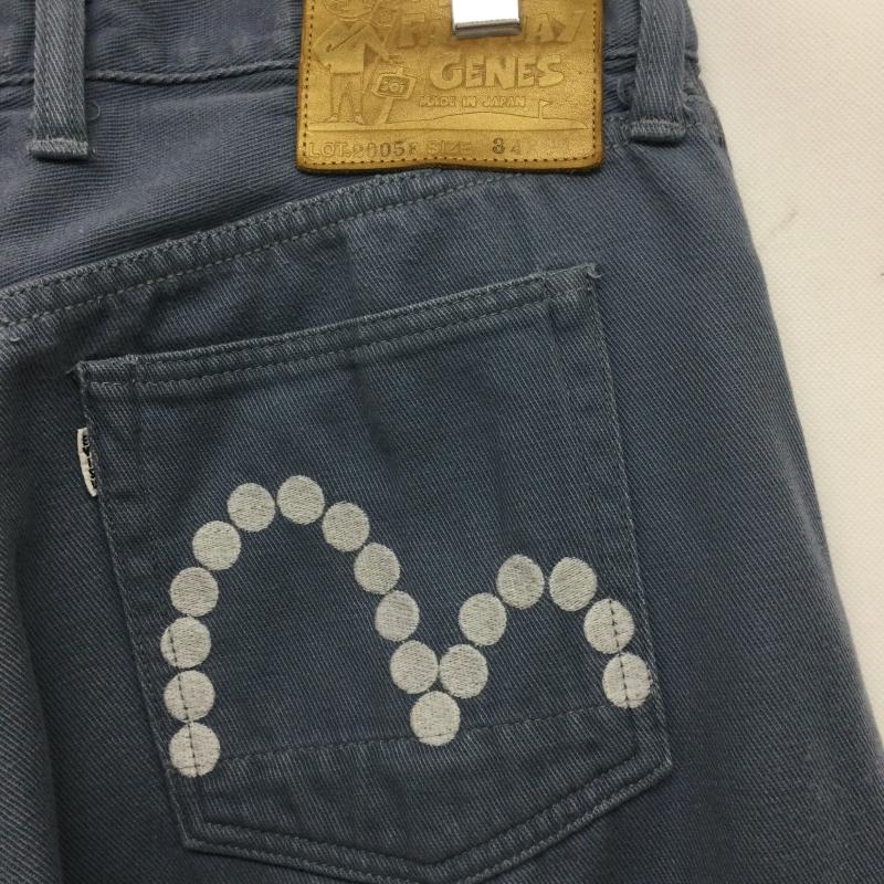 エヴィス EVISU パンツ デニム、ジーンズ evisu フェアウェイジーンズ 2005F 34インチ 刺繍 青 / ブルー / blue メンズ USED 古着 中古 50166324