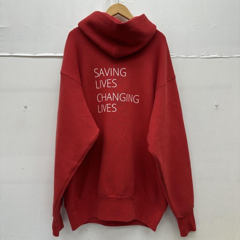 バレンシアガ BALENCIAGA パーカー 長袖 WFP Hoodie プリント パーカー 541870 XS 赤 / レッド / red メンズ USED 古着 中古 50166325