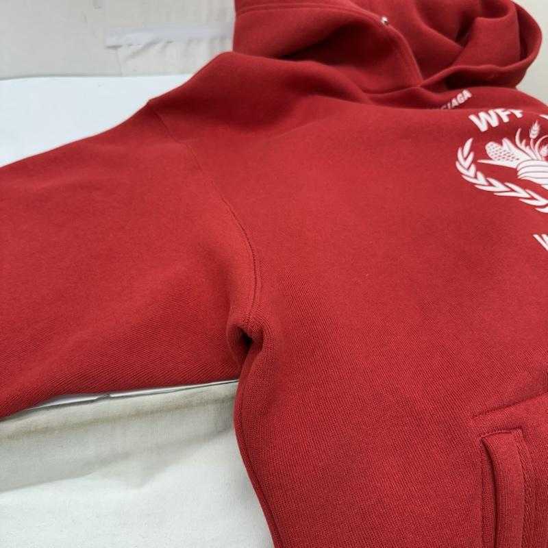 バレンシアガ BALENCIAGA パーカー 長袖 WFP Hoodie プリント パーカー 541870 XS 赤 / レッド / red メンズ USED 古着 中古 50166325